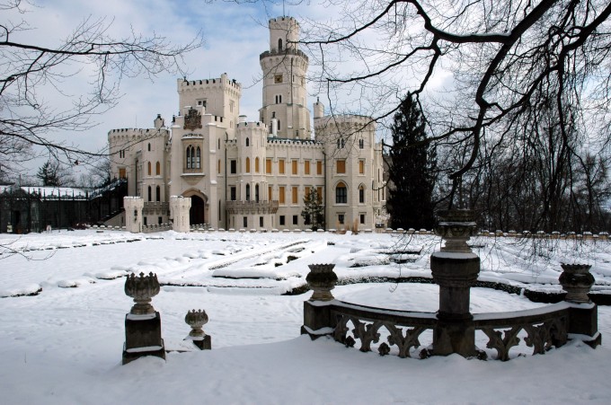 No wonder so many weddings are held in Hluboká Castle – the Castle is romantic even in winter.